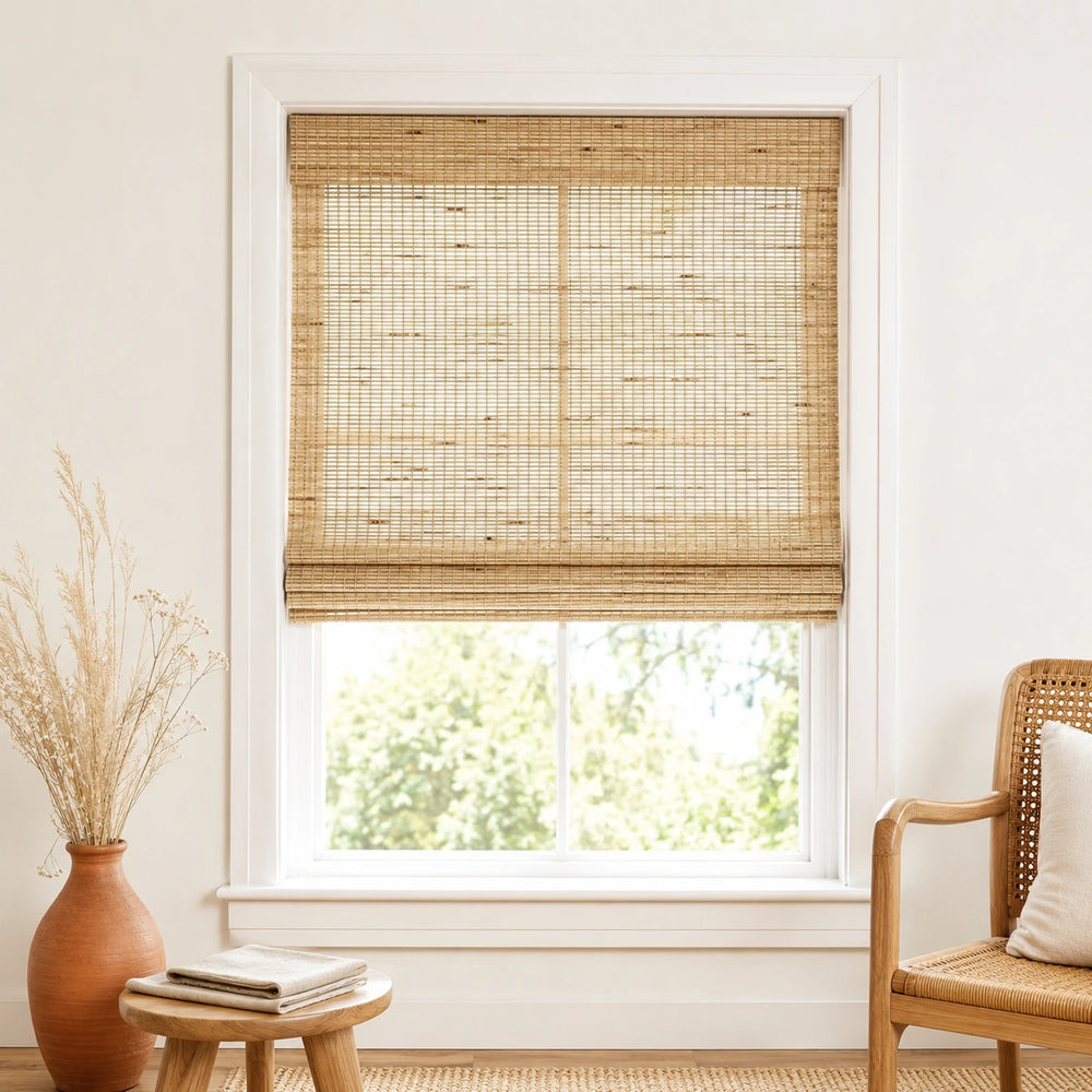 Custom Ivy Freckle Woven Bamboo Shades - Standard - Freckle M-2002