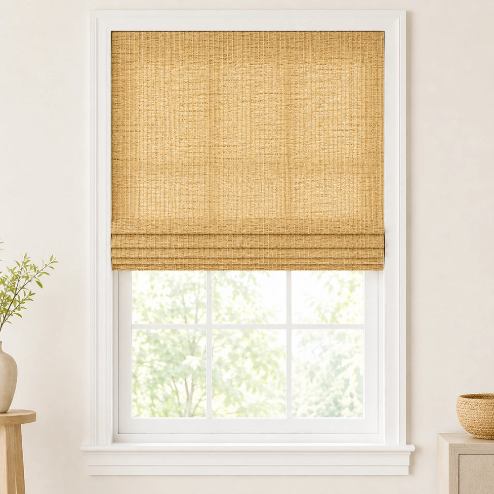Custom Natural Prairie Top Down Bottom Up Bamboo Shades - Top Down Bottom Up - Prairie NU-07
