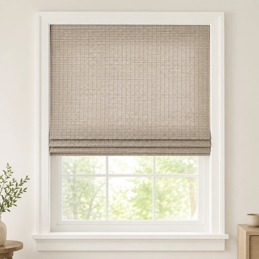 Custom Nomi Birch Forest Woven Bamboo Shades - Standard - Birch Forest NA0801