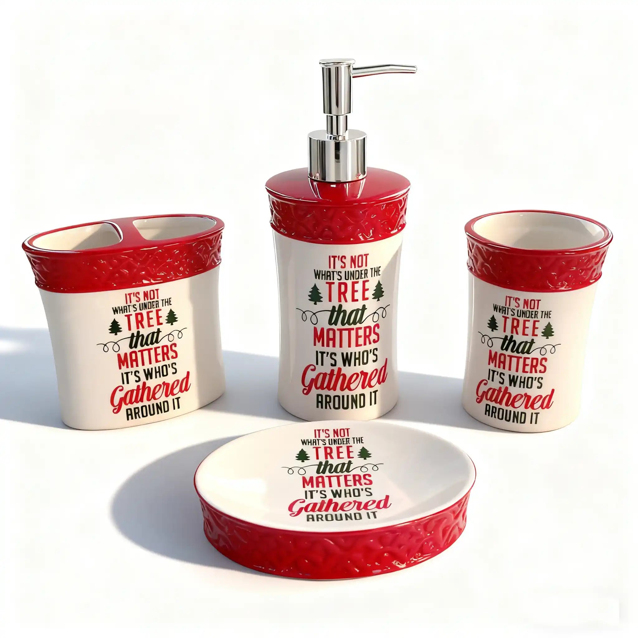 Christmas Bathroom Accessories Set - Fredesigner