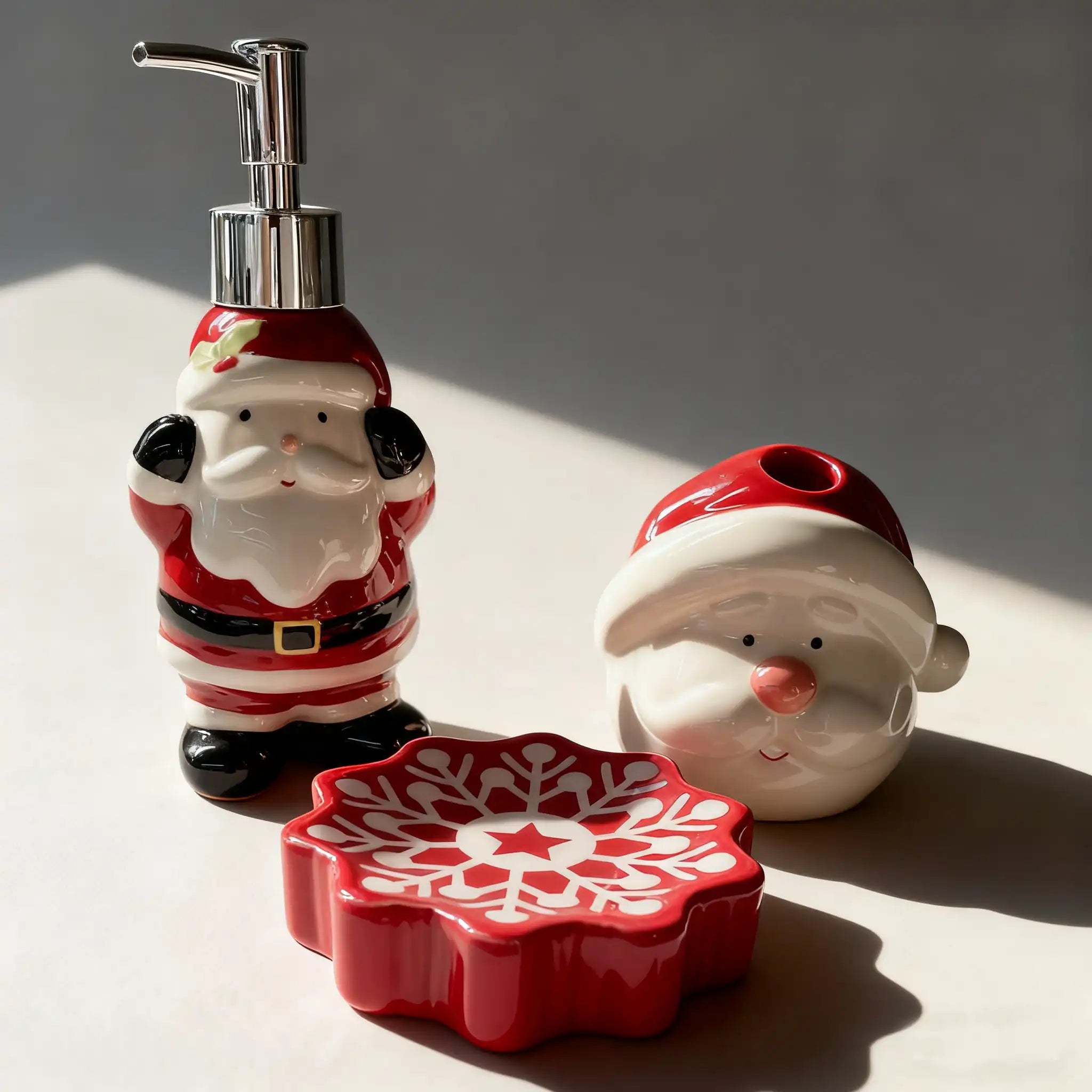 Christmas Bathroom Accessories Set - Fredesigner