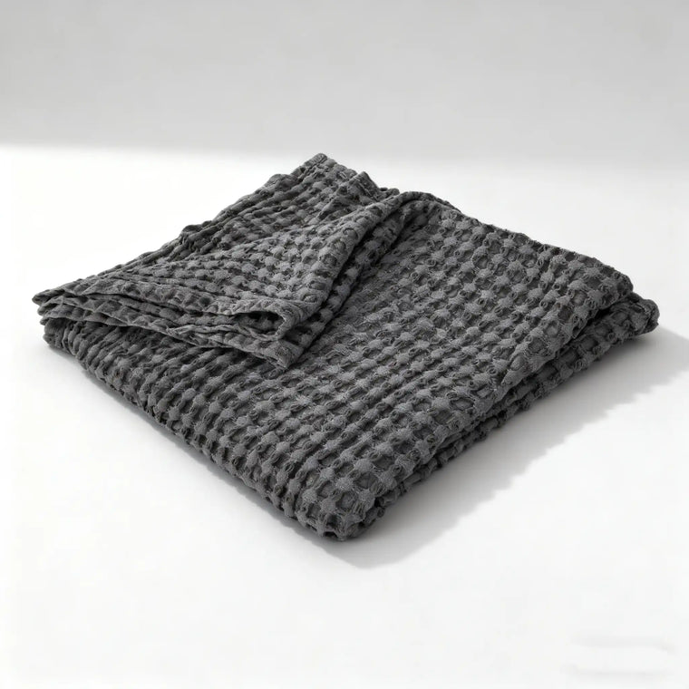 Cooling Cotton Waffle Blanket - Fredesigner