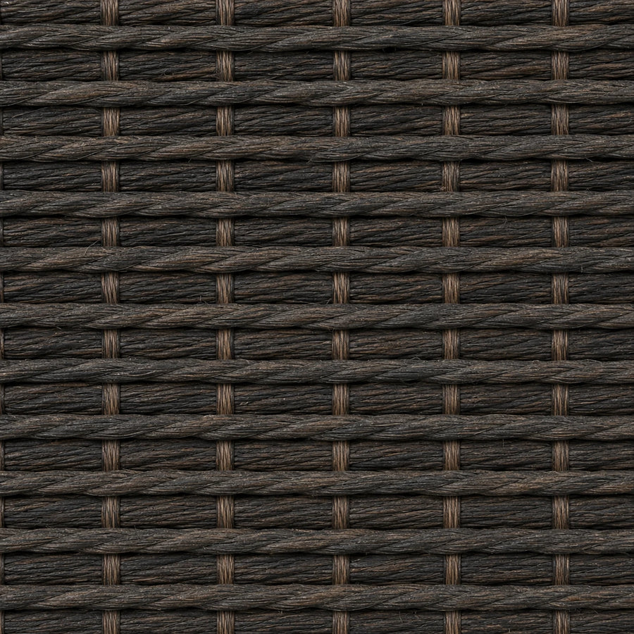 Custom Hazel Inkwell Oak Woven Bamboo Shades - Inkwell Oak woven bamboo material close-up