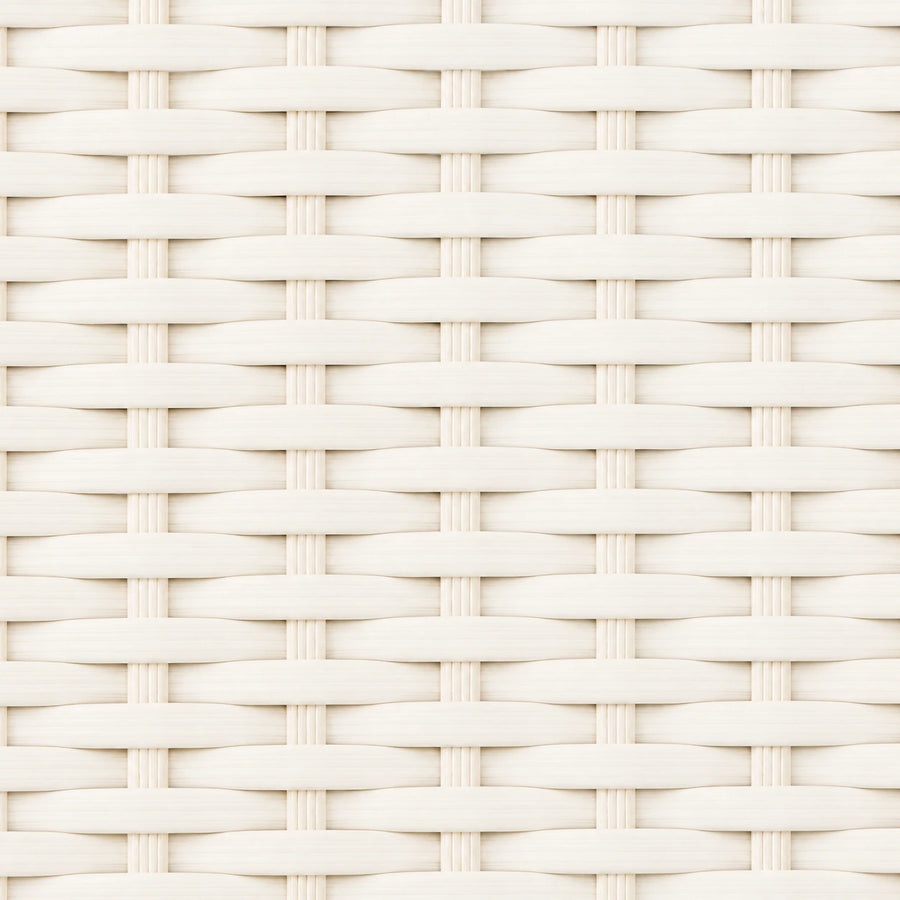 Custom Ivy Off White Top Down Bottom Up Bamboo Shades - Off White woven bamboo material close-up