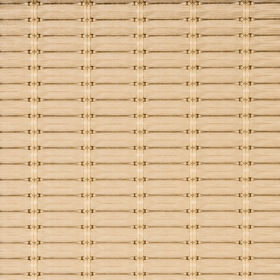 Custom Ramie Beige Top Down Bottom Up Bamboo Shades - Beige woven bamboo material close-up