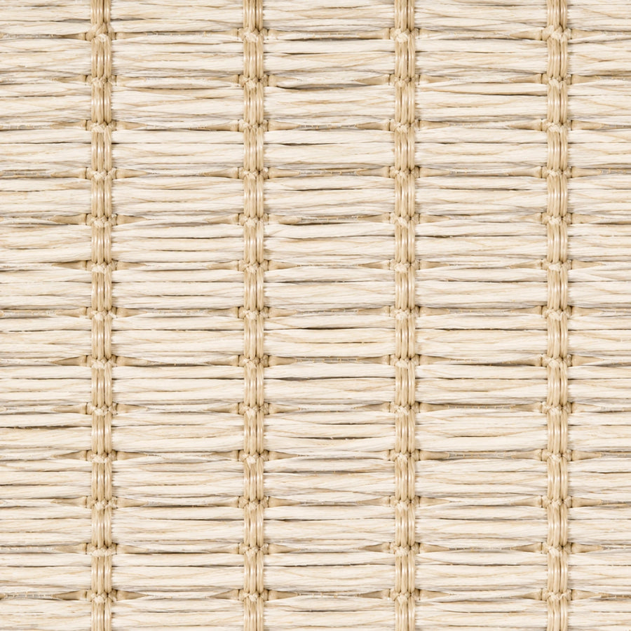 Custom Ramie Cream Top Down Bottom Up Bamboo Shades - Cream woven bamboo material close-up