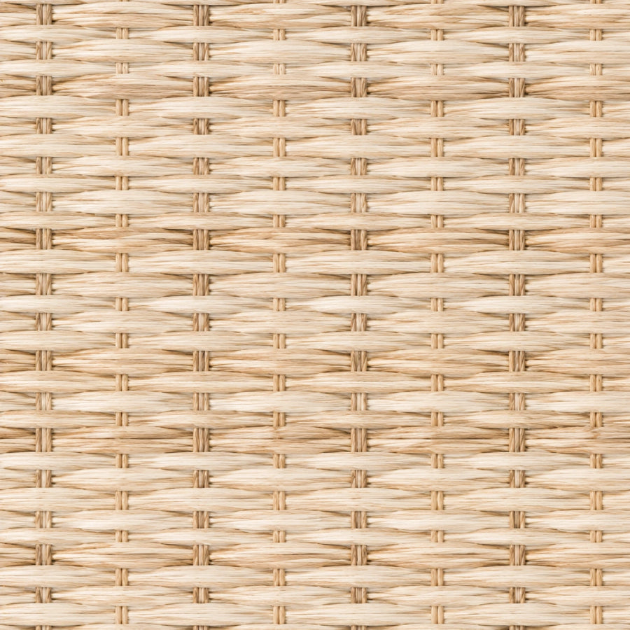 Custom Willow Buff Woven Bamboo Shades - Buff woven bamboo material close-up