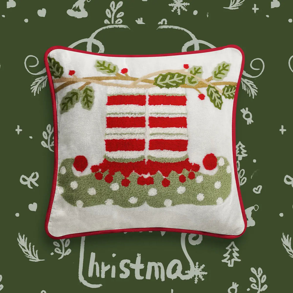 Linen Christmas Pillow Covers - Fredesigner