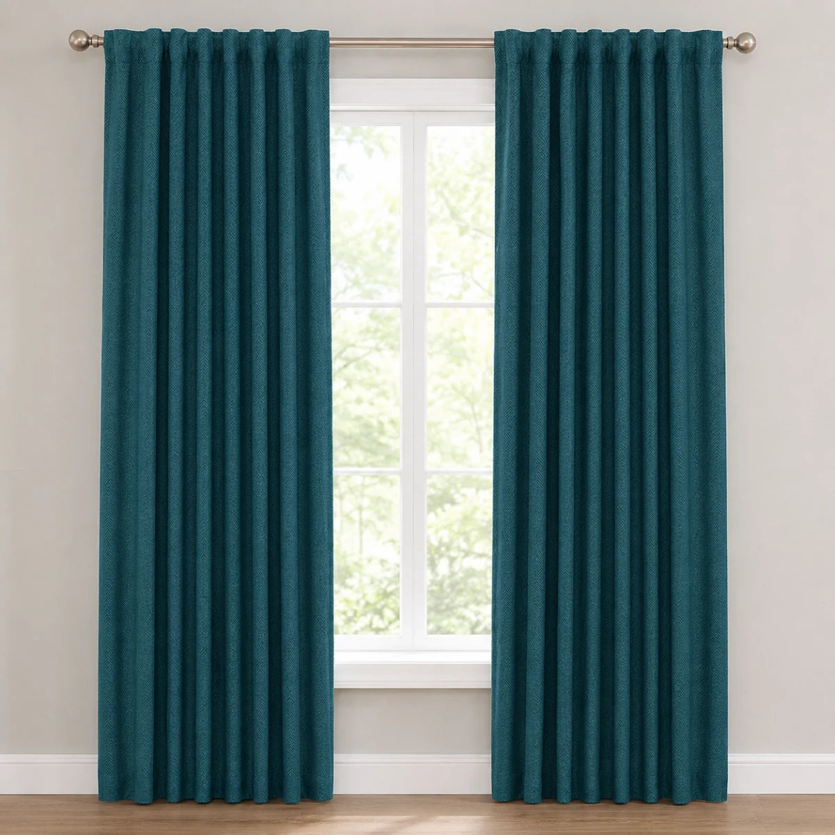 Christmas Baby Nursery Curtains Chevrons - #BLJ17-11 Peacock browser generated product photo