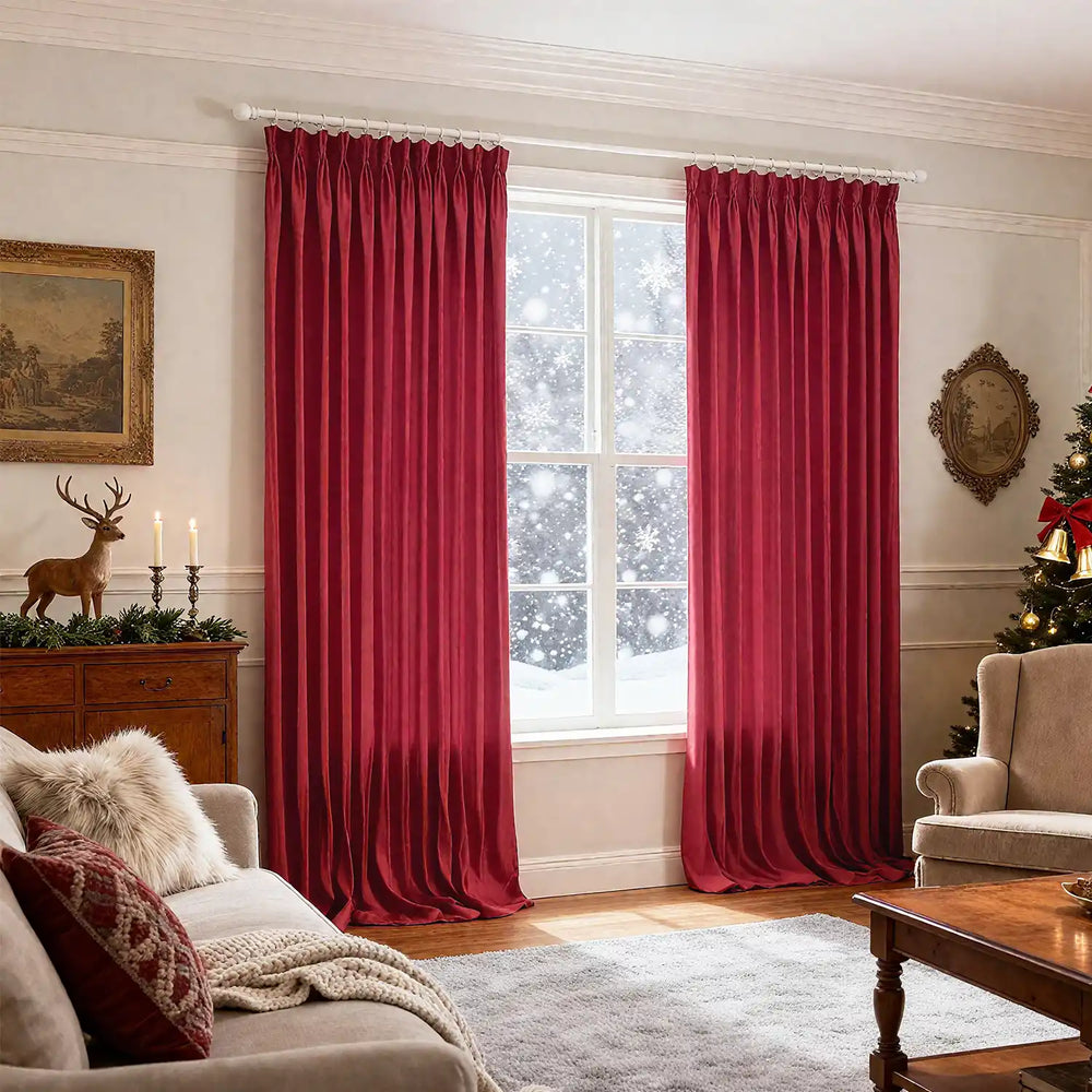 christmas blackout curtains