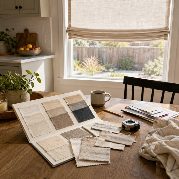 Fredesigner homepage first image - Roman Shades Sample Booklet