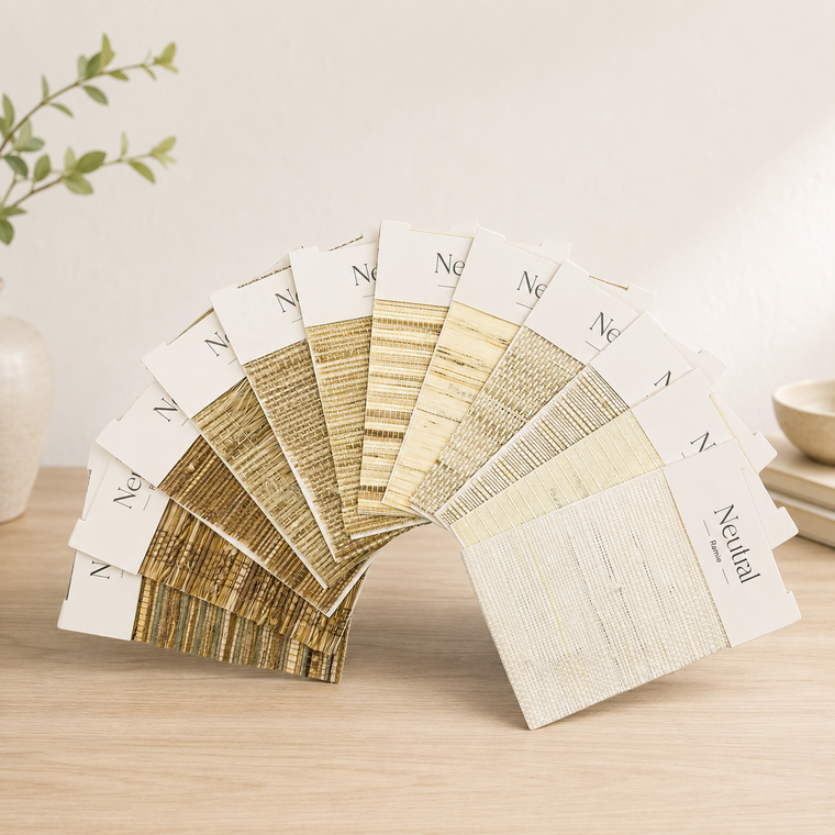 Ramie Bamboo Shade Sample Book - Sample-Book Ramie-FB
