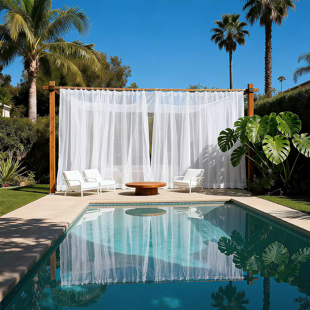 Outdoor Curtain Sheer Curtains for Living Room Damme - Fredesigner