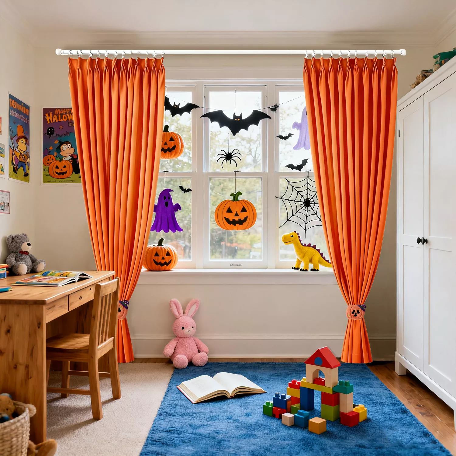Halloween curtain ideas