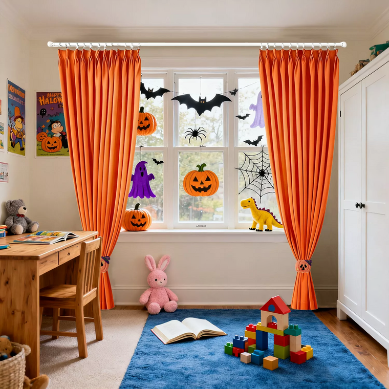 Halloween curtain ideas