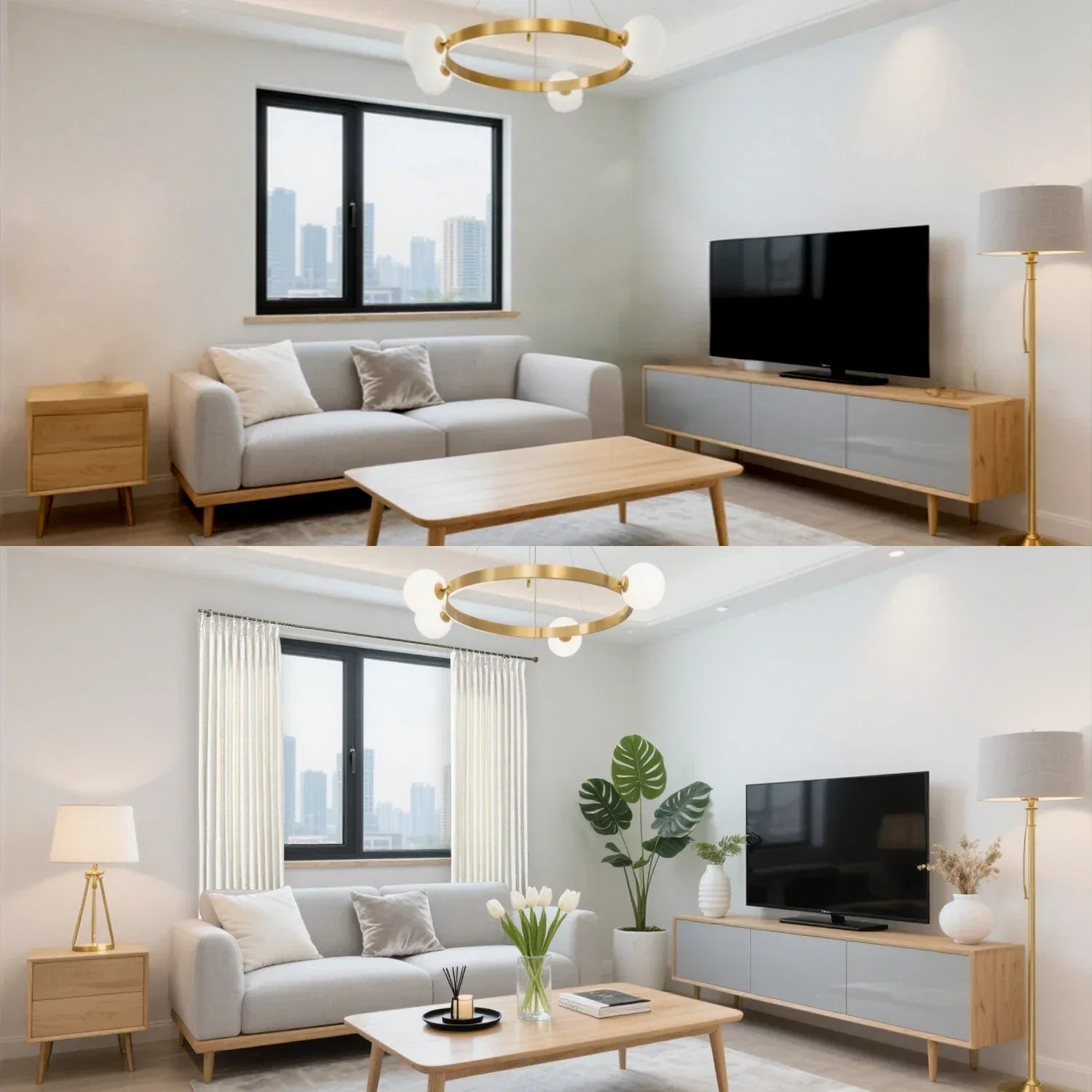 Living room drapes and curtains ideas
