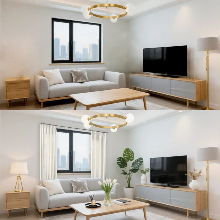 Living room drapes and curtains ideas