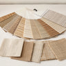 Hazel Bamboo Shade Sample Book - material and color swatches