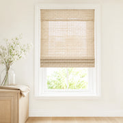 Custom Hazel Ashwood Pine Woven Bamboo Shades - Standard - Ashwood Pine H11-8