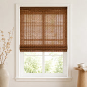 Custom Hazel Chestnut Top Down Bottom Up Bamboo Shades - Top Down Bottom Up - Chestnut H11-2