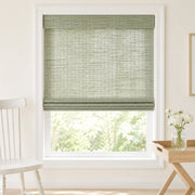 Custom Hazel Misty Sage Top Down Bottom Up Bamboo Shades - Top Down Bottom Up - Misty Sage H11-7
