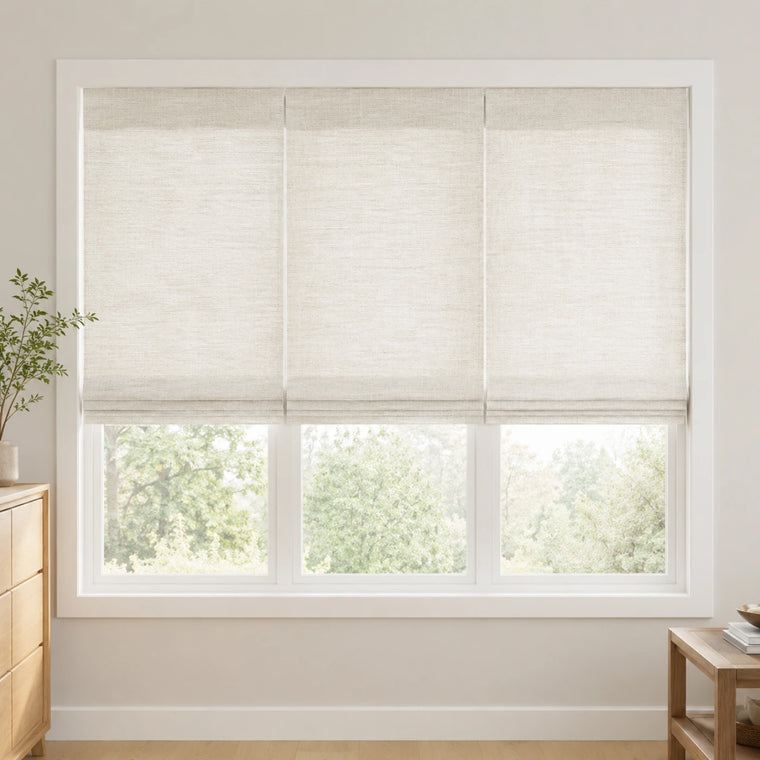 Custom Ivy 3 Shades on 1 Headrail Bamboo Shades - 3 Shades on 1 Headrail - 3 Shades on 1 Headrail DC01-01