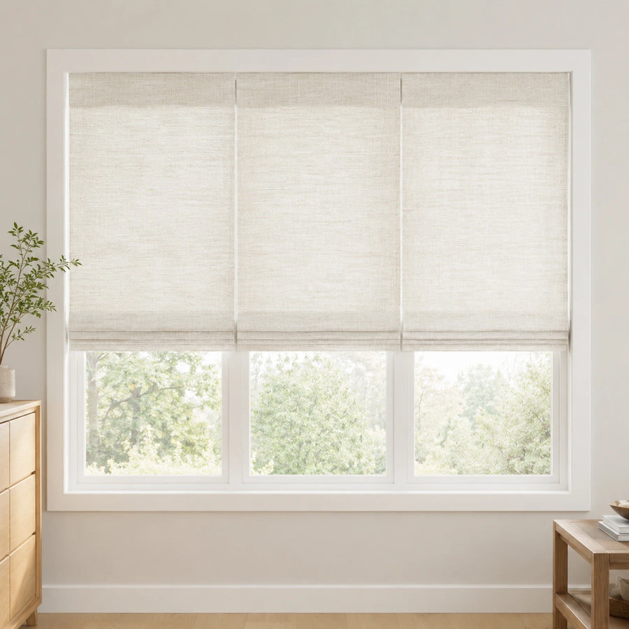 Custom Ivy 3 Shades on 1 Headrail Bamboo Shades - 3 Shades on 1 Headrail - 3 Shades on 1 Headrail DC01-01