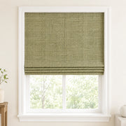 Custom Natural Enchanted Meadow Woven Bamboo Shades - Standard - Enchanted Meadow NU-06