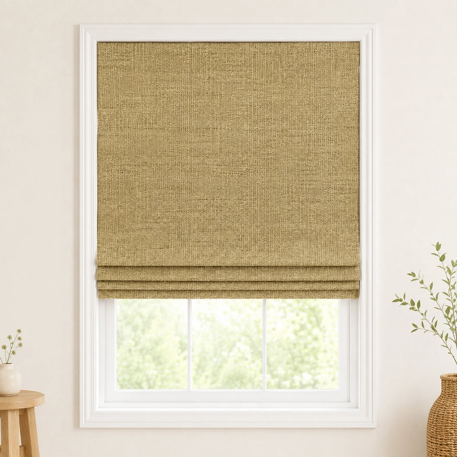 Custom Natural Prairie Woven Bamboo Shades - Standard - Prairie NU-07