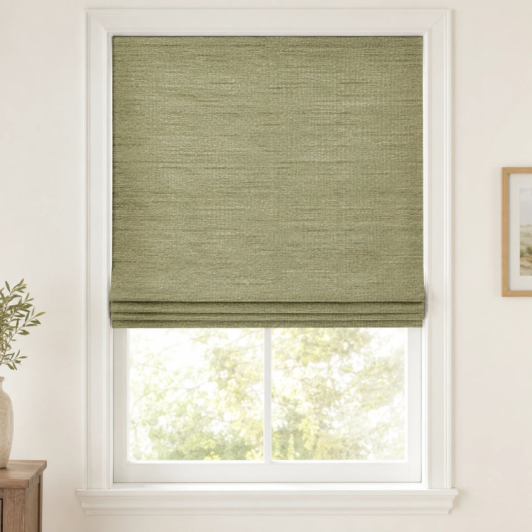Custom Natural Grassland Top Down Bottom Up Bamboo Shades - Top Down Bottom Up - Grassland NU-09