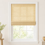 Custom Natural Oatmeal Yellow Top Down Bottom Up Bamboo Shades - Top Down Bottom Up - Oatmeal Yellow NU-01