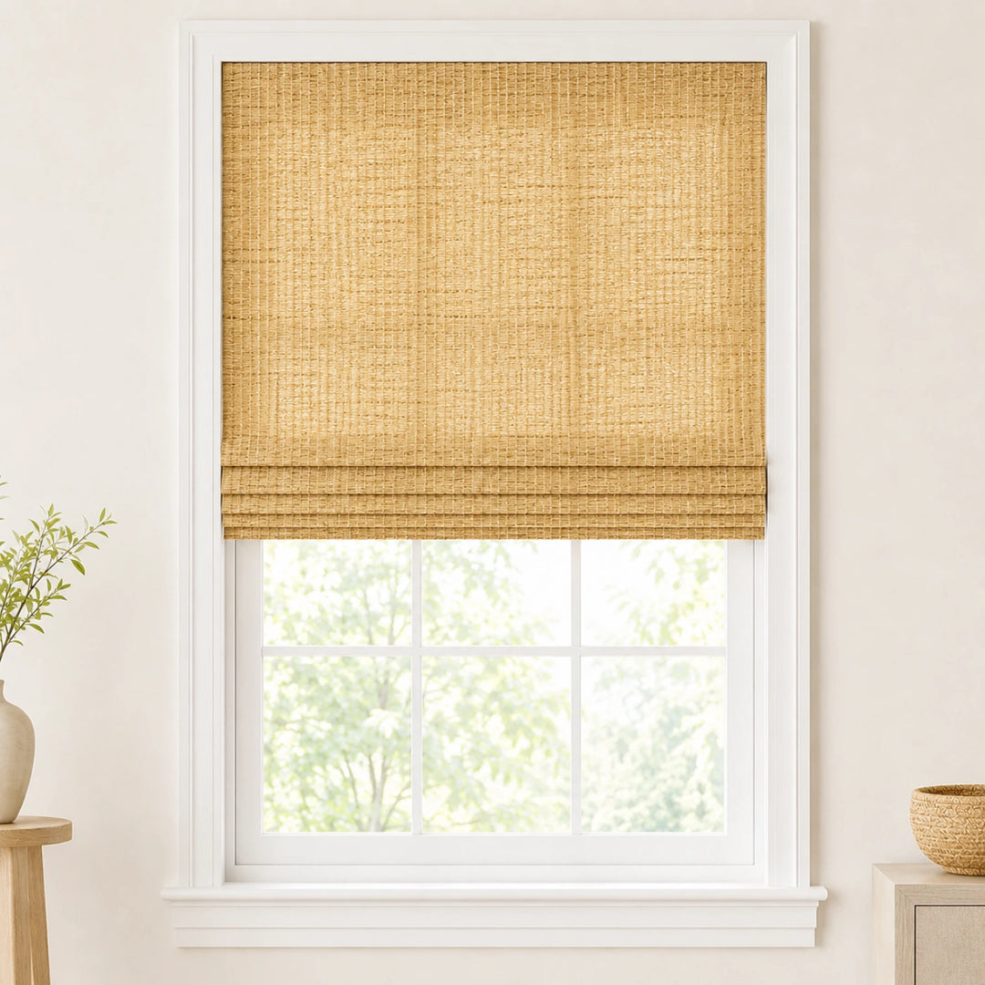Custom Natural Prairie Top Down Bottom Up Bamboo Shades - Top Down Bottom Up - Prairie NU-07