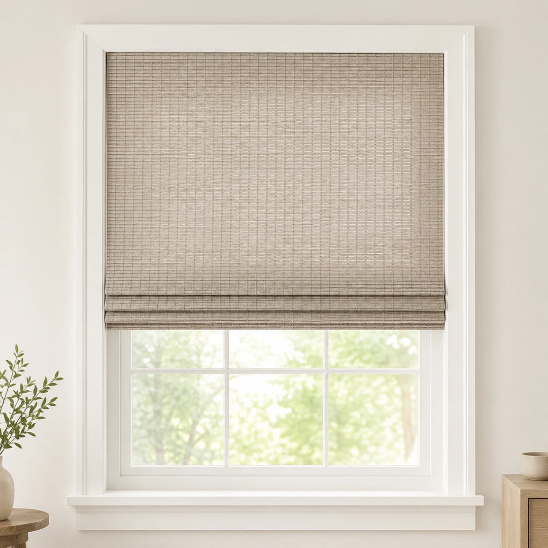 Custom Nomi Birch Forest Woven Bamboo Shades - Standard - Birch Forest NA0801