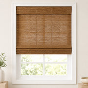 Custom Nomi Brown Woven Bamboo Shades - Standard - Brown NA2003