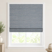 Custom Nomi Grayish Blue Woven Bamboo Shades - Standard - Grayish Blue NA0822