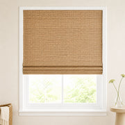 Custom Nomi Light Brown Woven Bamboo Shades - Standard - Light Brown NA0812