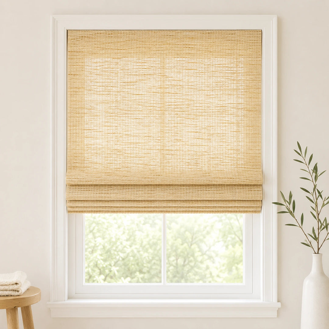 Custom Nomi Butter Top Down Bottom Up Bamboo Shades - Top Down Bottom Up - Butter NA0705