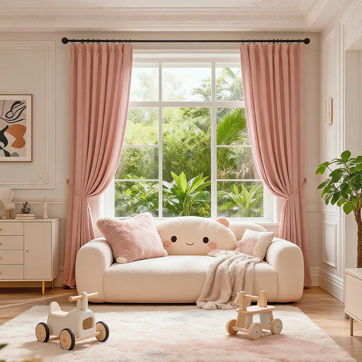 curtains pleated
