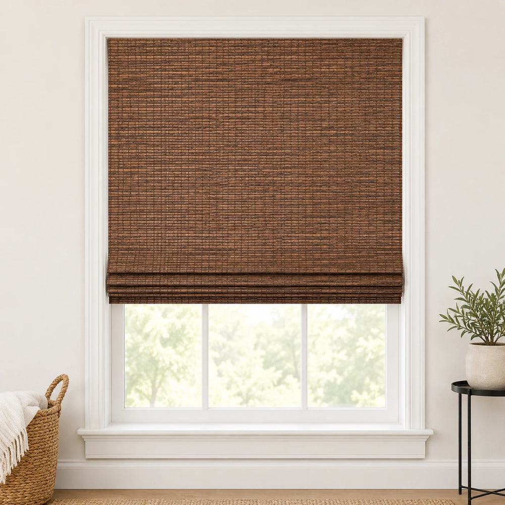 Custom Nomi Tree Bark Top Down Bottom Up Bamboo Shades - Top Down Bottom Up - Tree Bark NA1903