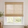 Custom Ramie Motorized Bamboo Shades and Blinds - motorized woven bamboo shade