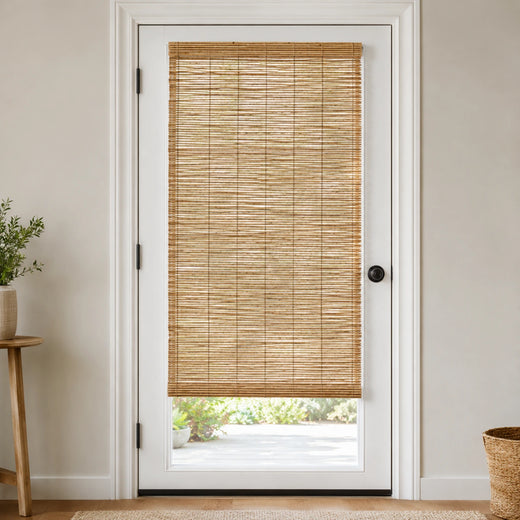 Custom Ramie Reed French Door Bamboo Shades - Reed - French Door RS408-1