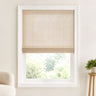 Custom Ramie Beige Woven Bamboo Shades - Standard - Beige 390