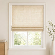 Custom Ramie Cream Woven Bamboo Shades - Standard - Cream D13-02