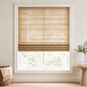 Custom Ramie Coconut Top Down Bottom Up Bamboo Shades - Top Down Bottom Up - Coconut JU-04
