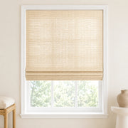 Custom Ramie Cream Top Down Bottom Up Bamboo Shades - Top Down Bottom Up - Cream D13-02