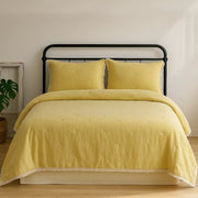 3pcs Lace Ruffled Bedding Comforter Set - Fredesigner