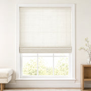 Custom Ramie Marble White Top Down Bottom Up Bamboo Shades - Top Down Bottom Up - Marble White DMC02-01