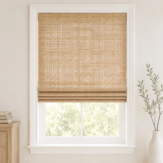 Custom Ramie Woven Top Down Bottom Up Bamboo Shades - Top Down Bottom Up - Woven 9077K