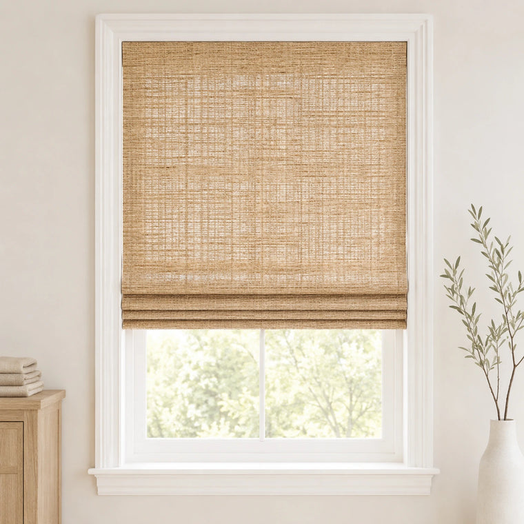 Custom Ramie Woven Top Down Bottom Up Bamboo Shades - Top Down Bottom Up - Woven 9077K