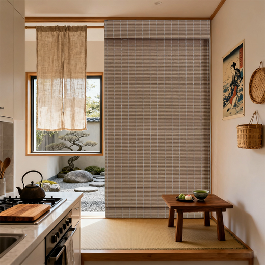 Custom Light Filtering Bamboo Shades